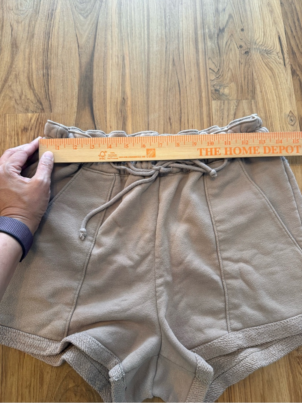 Abercrombie & Fitch Lounge Shorts Women’s Medium Light Brown - Picture 7 of 7